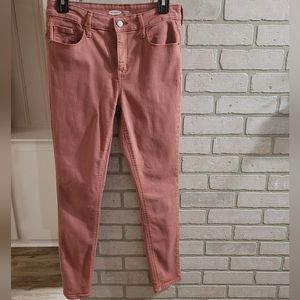 Old Navy "Rockstar super skinny" rose/ dusty pink colored jeans size: 8